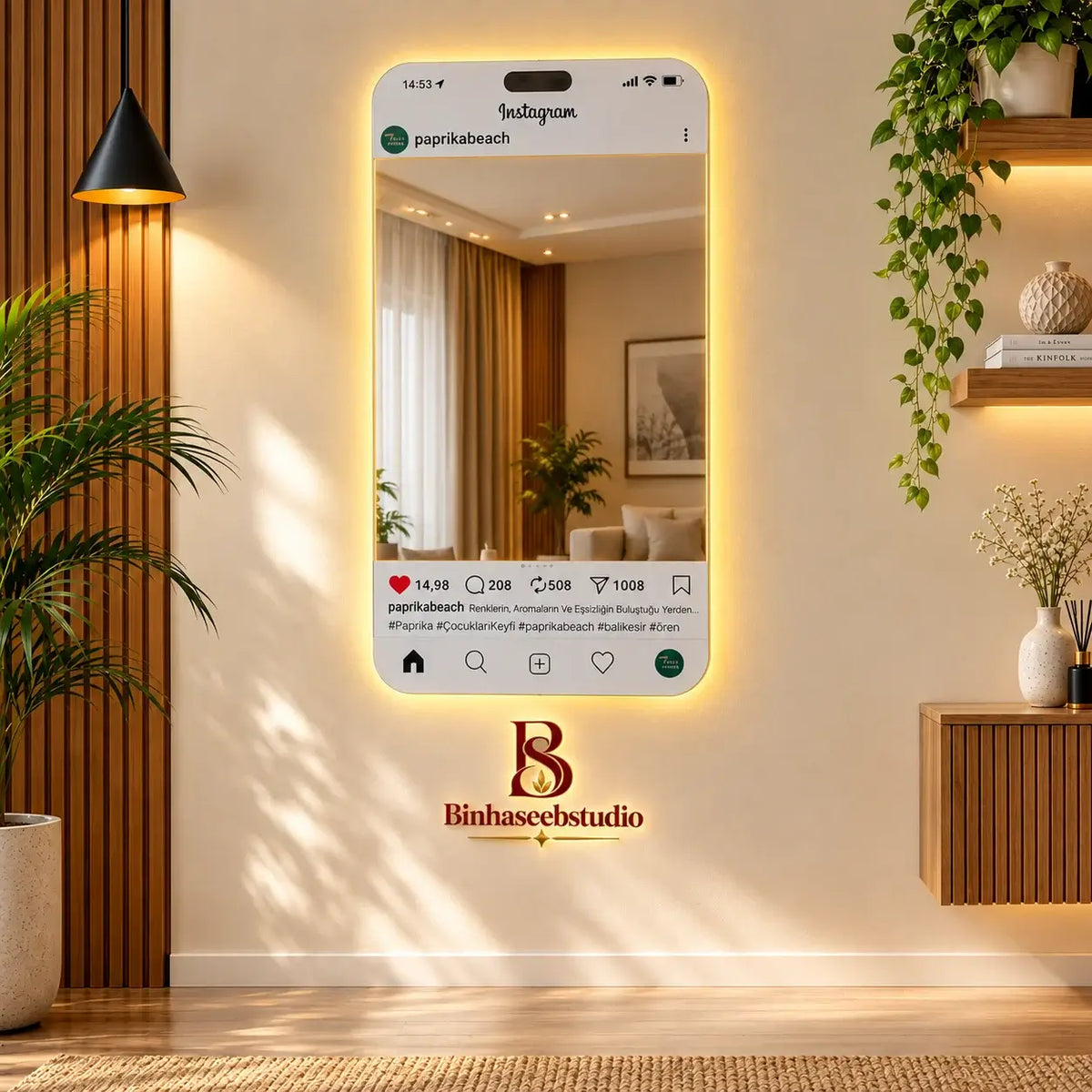Custom Instagram LED Smart Mirror