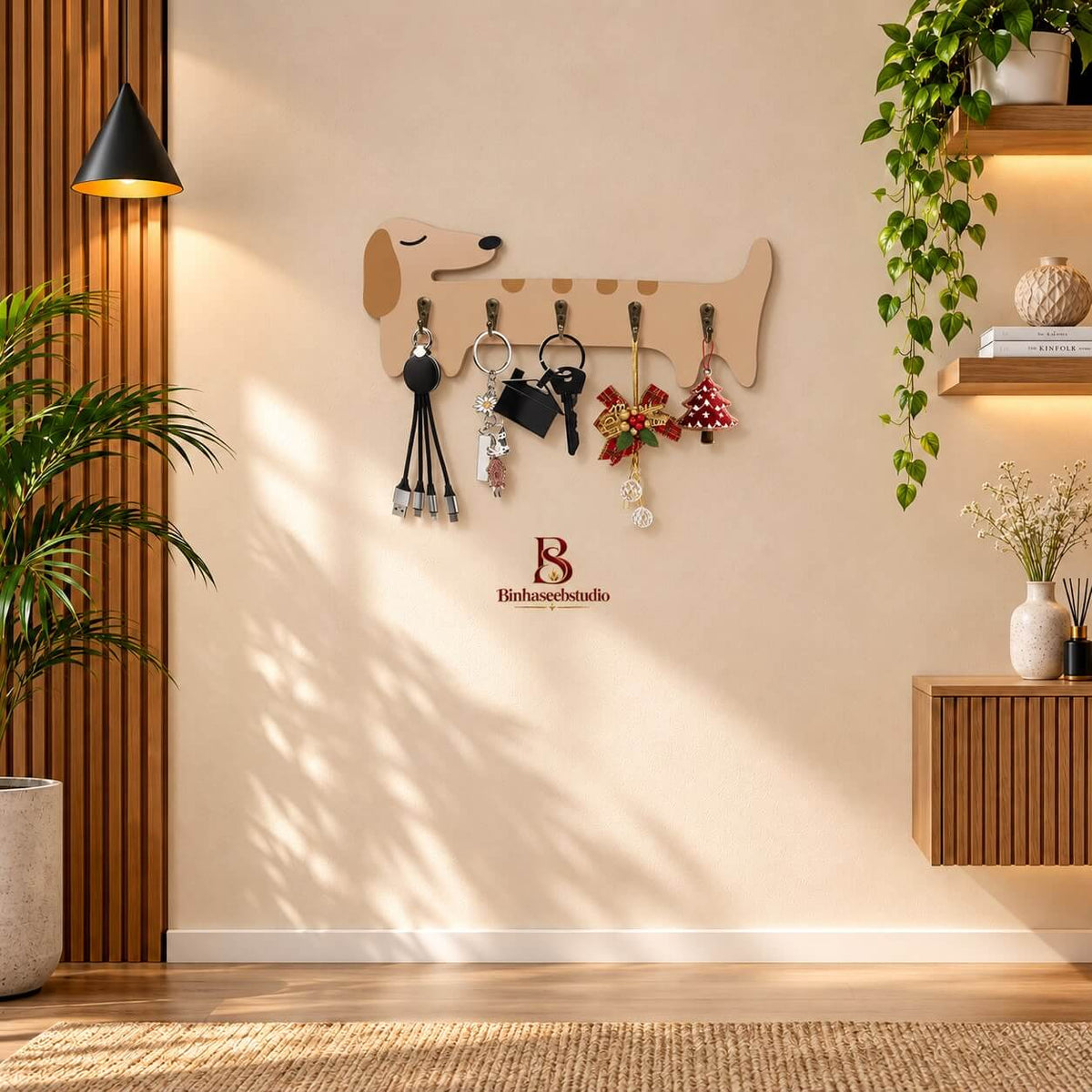 Dog-Shaped Wall Mounted Key Holder
