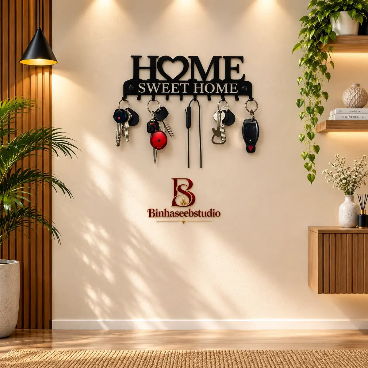 Premium “Home Sweet Home” Key Holder