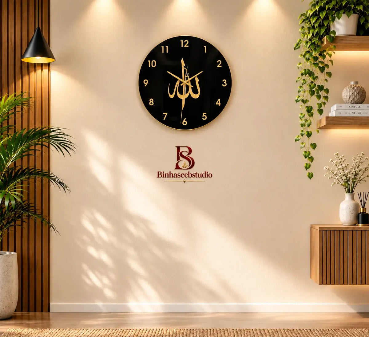 Premium Allah Islamic Wall Clock
