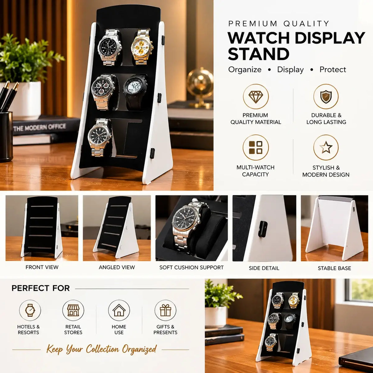 Premium Watch Display Stand Watch Organizer & Holder