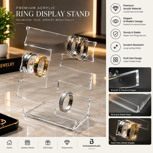 Premium Acrylic Ring Display Stand