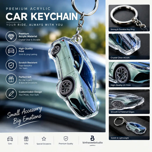 Custom Acrylic Car Keychain