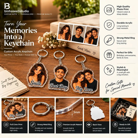 Custom Photo Acrylic Keychain