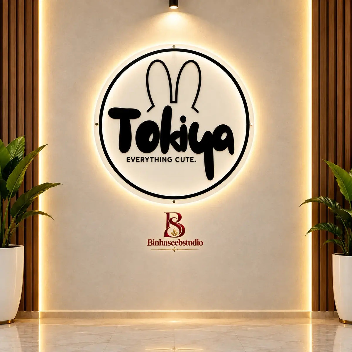 Custom LED Acrylic Round Wall Sign
