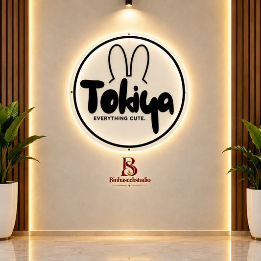 Custom LED Acrylic Round Wall Sign