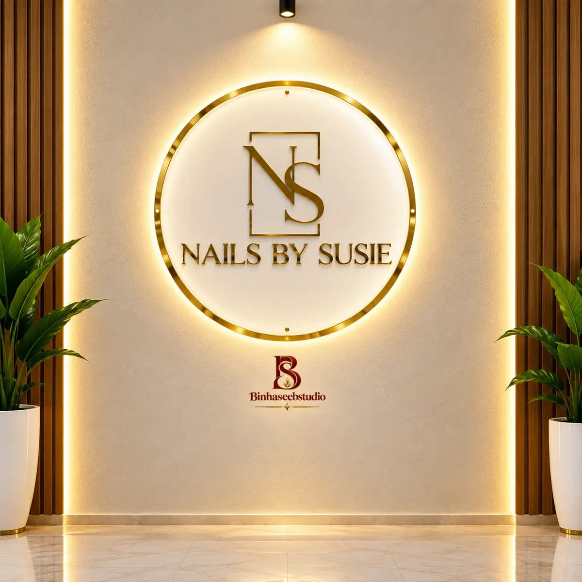 Custom Luxury LED Acrylic Wall Sign