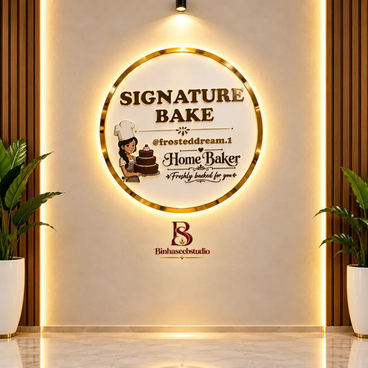Custom LED Acrylic Business Sign