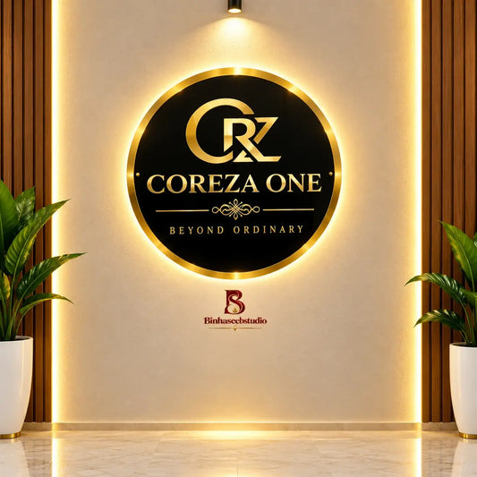 Custom Round LED Acrylic Business Sign