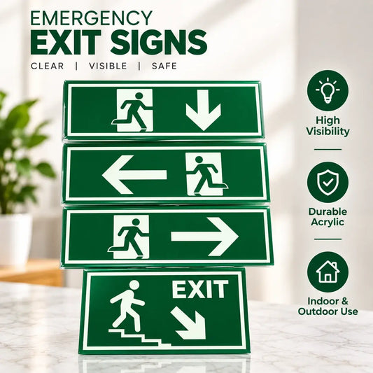 Acrylic Emergency Exit Sign Board