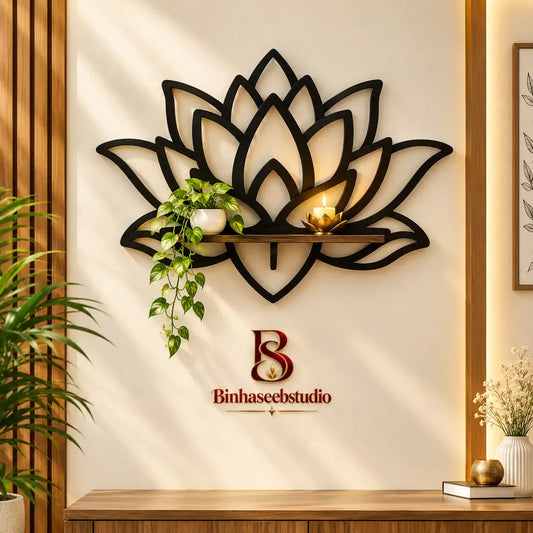 Lotus Flower Wall Shelf
