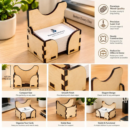Wooden Business Card Holder